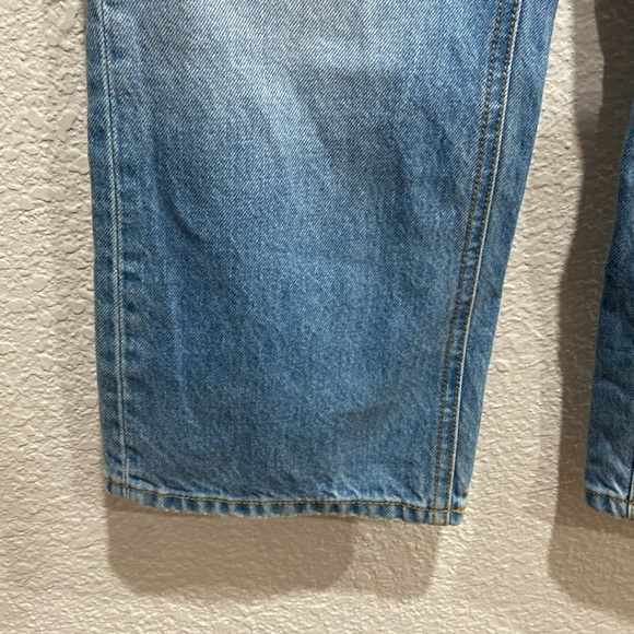 Frank And Oak Karen Kick Flare High Rise Cotton Blend Jeans Sz 30 - Picture 2 of 7